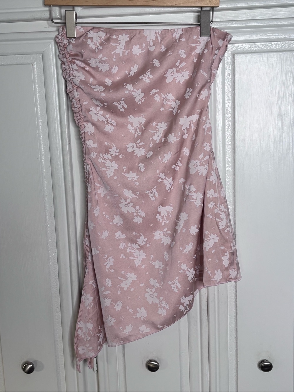 Princess Polly Pink Floral Strapless Midi Dress - Picture 3 of 8